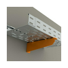 Fali-/oszlopkonzol kábeltálcához könnyű 40mm x szalaghorganyzott acél 50-100mm-tartóhoz DLN KOPOS